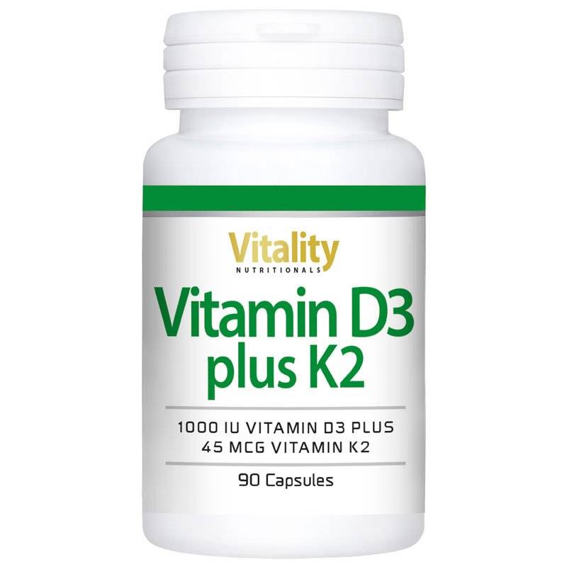 Vitamin D3 1000 plus K2 45 - 90  Capsules