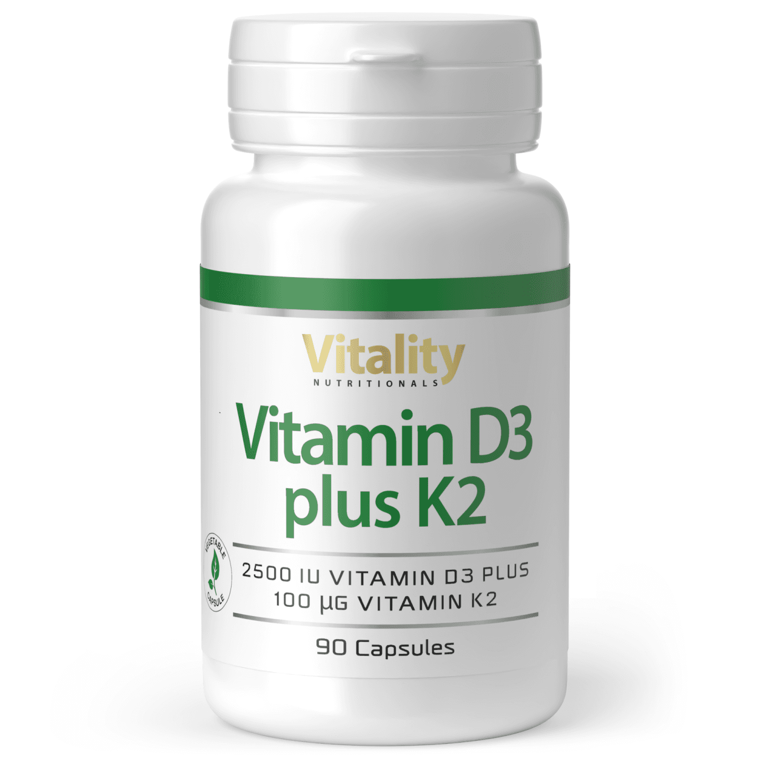 Vitamin D3 2500 plus K2 100 - 90 capsules